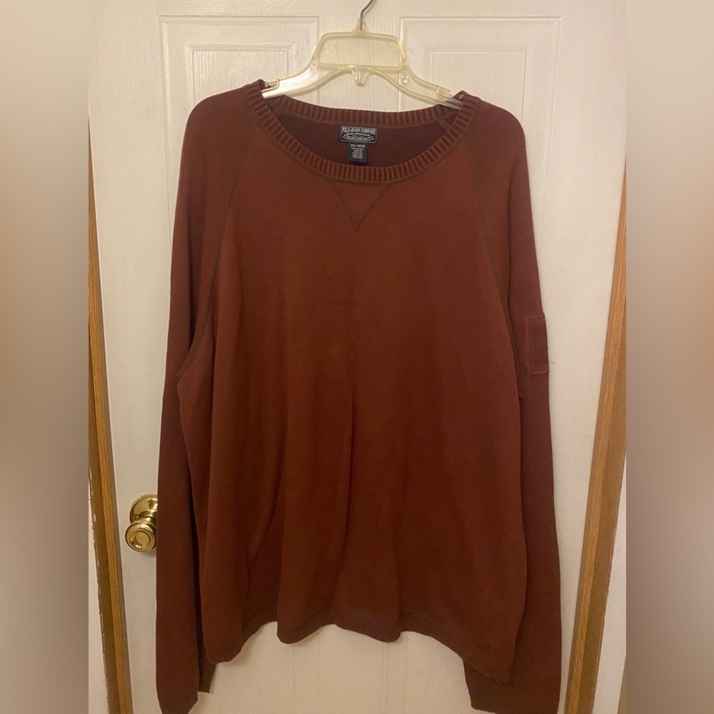 VTG Ralph Lauren Men's Rust Crewneck Sweater Polo Jeans Co